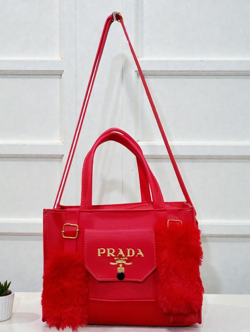  Furry Flash Prada Tote