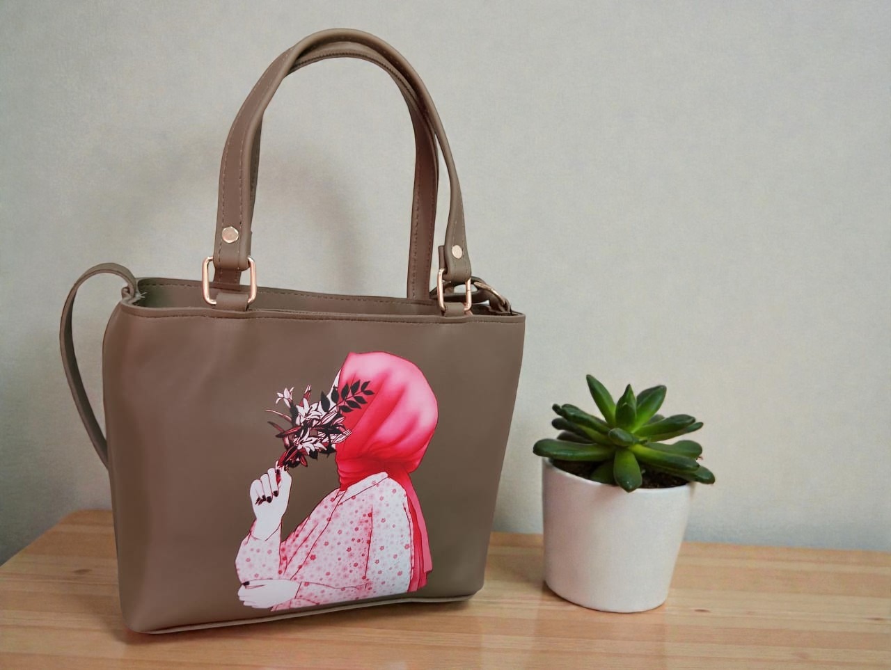 Floral Hijab Chic Tote